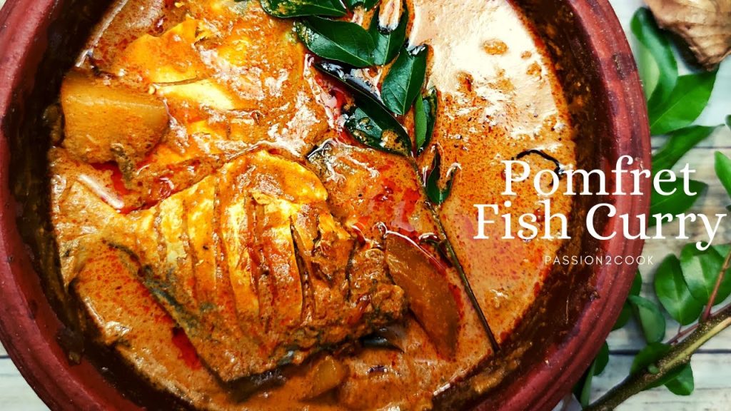 pomfret fish curry Kerala style