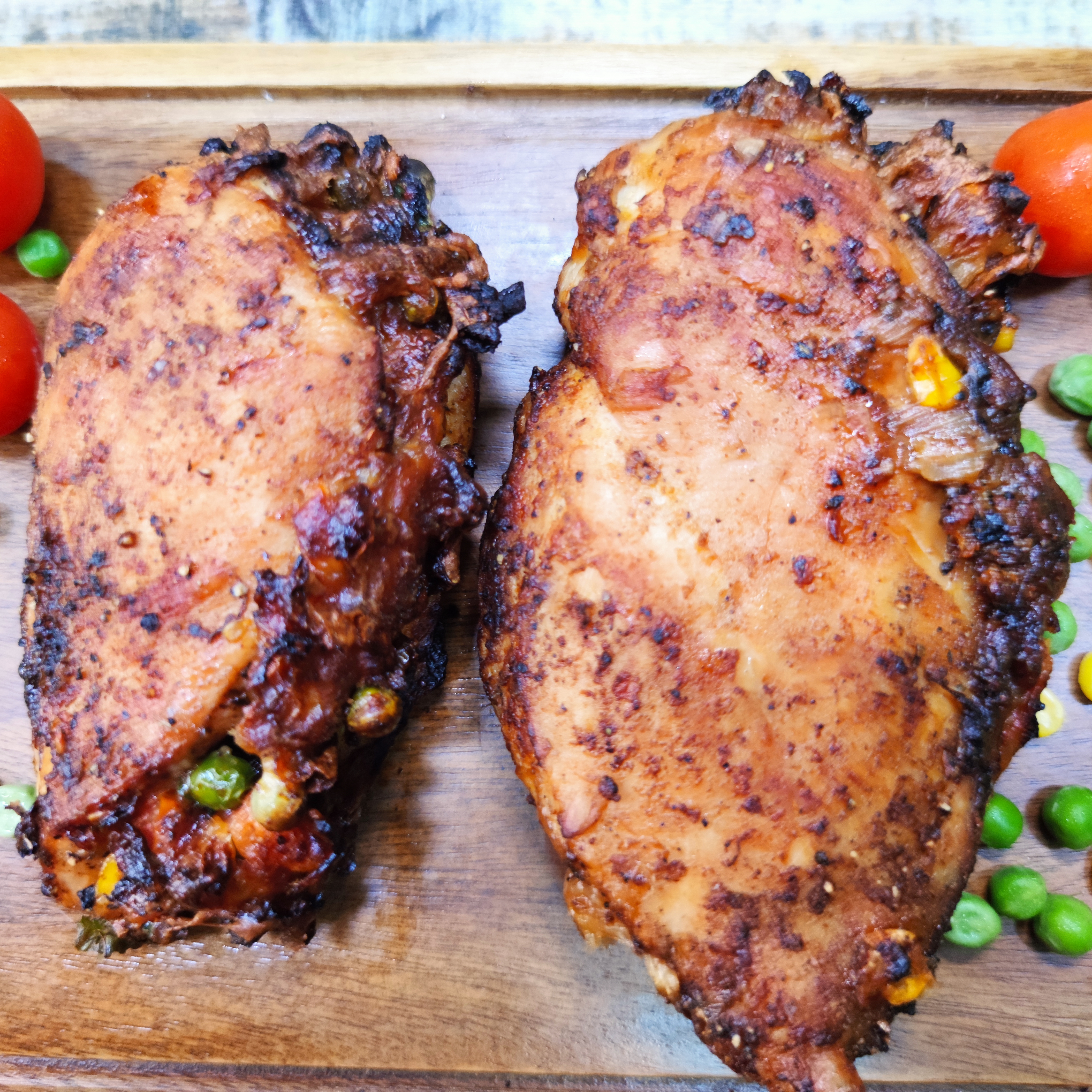 Air fryer stuffed chicken