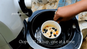 air fry vanilla mug cake for 30 minutes 