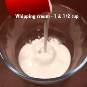 Added whipping cream