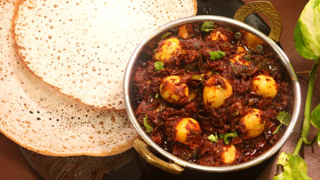 Quail eggs ghee roast