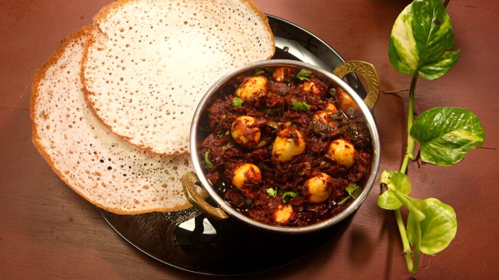 Quail egg ghee roast