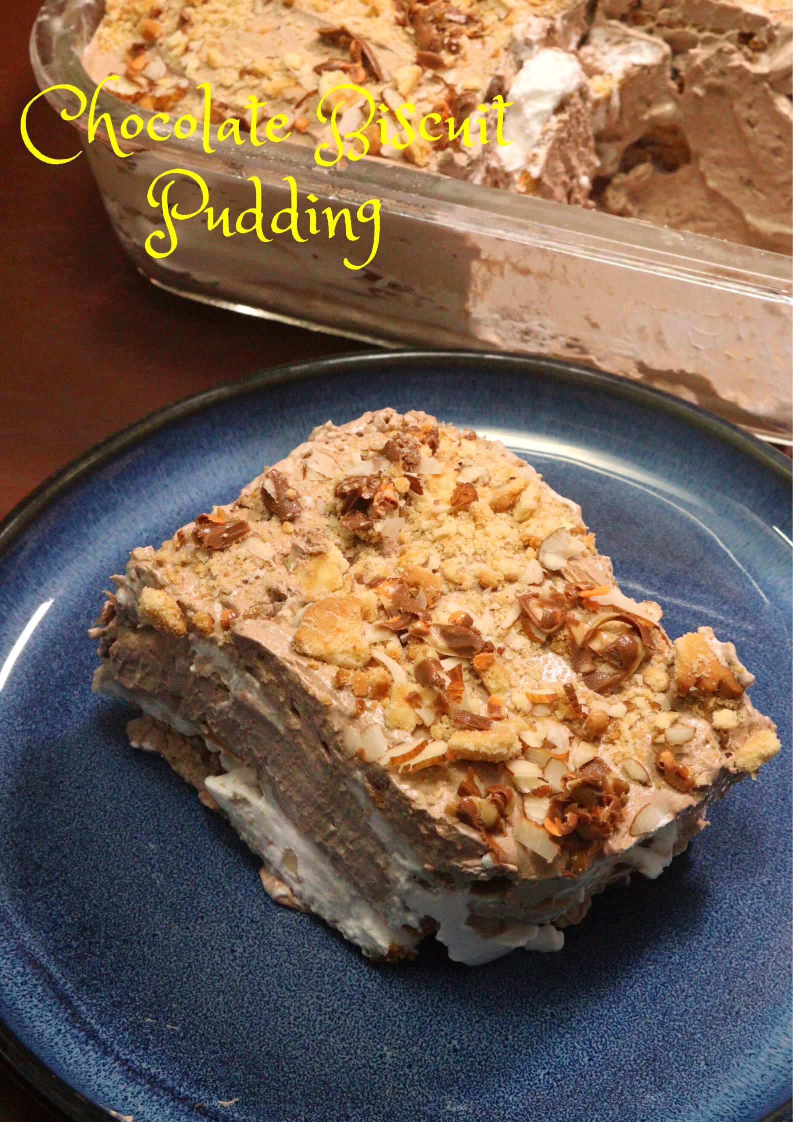 Chocolate Biscuit Pudding Biscuit Pudding Easy Biscuit Pudding