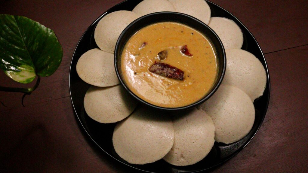 barnyard millet idli with coconut chutney