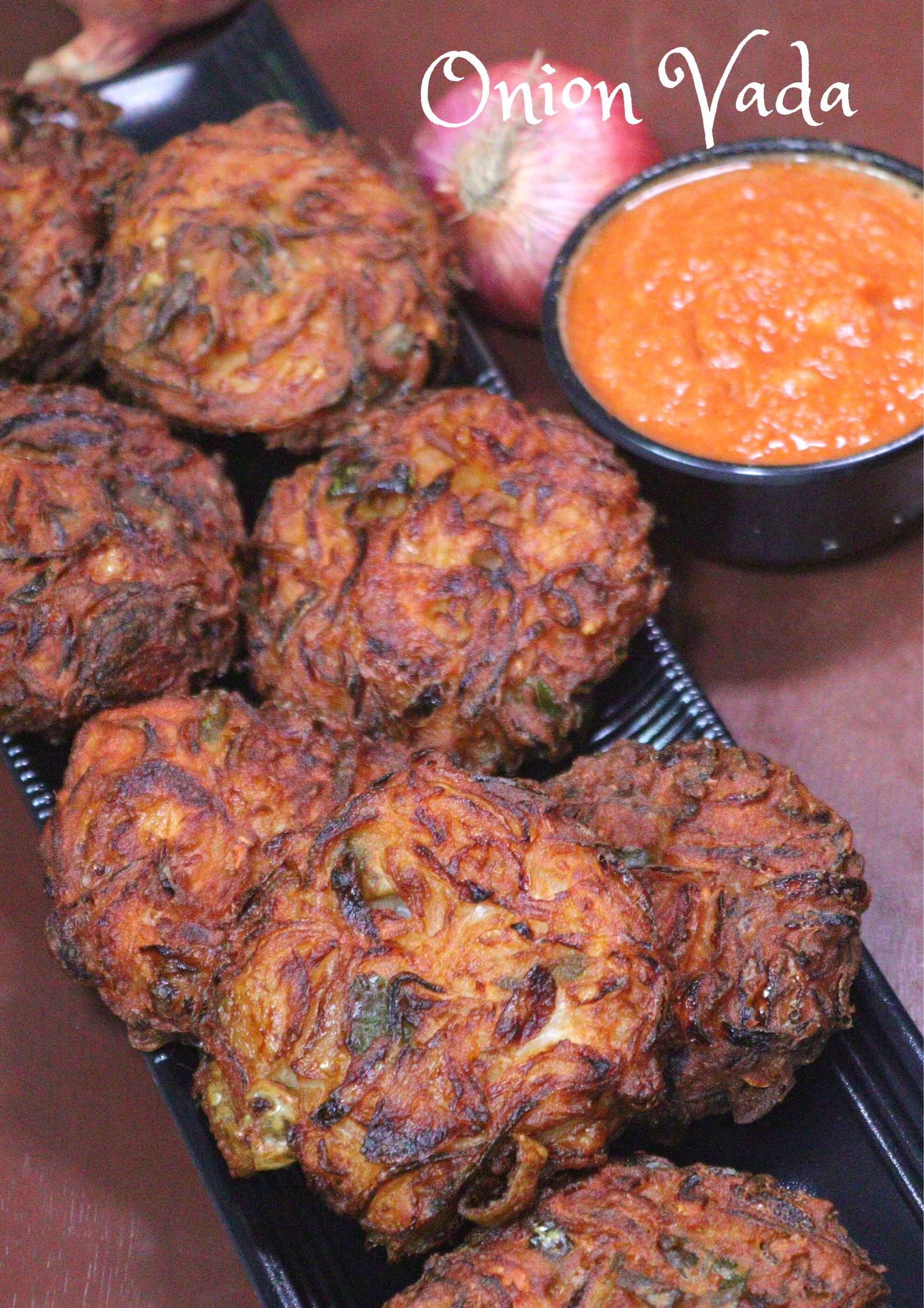 Crispy Onion Vada Recipe Onion Bajji Snack Recipe