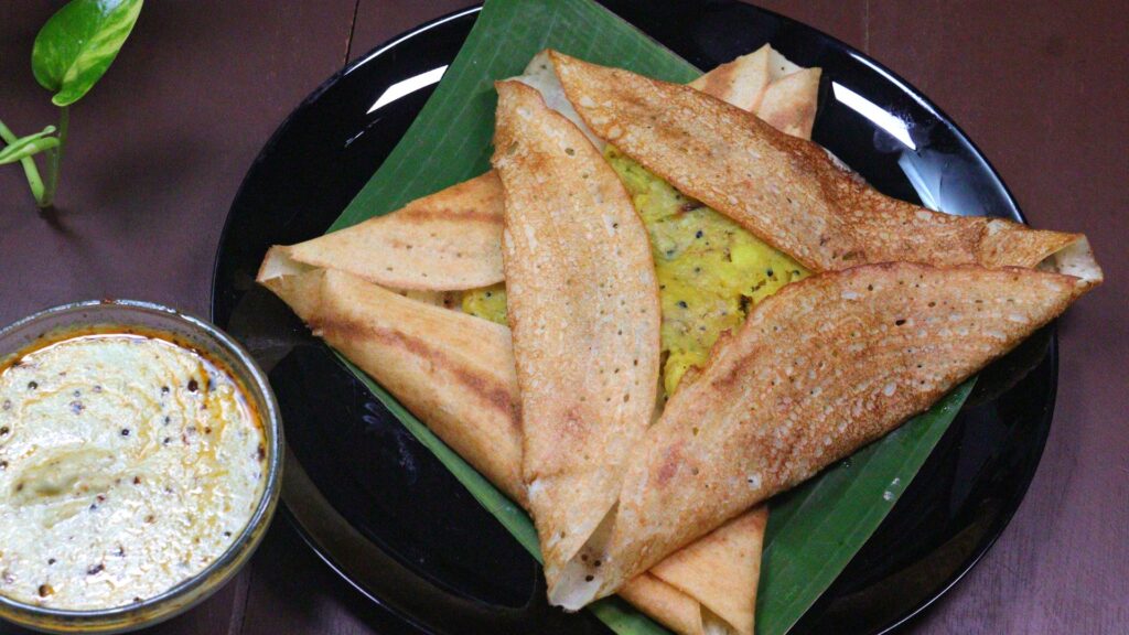 instant rava masala dosa recipe