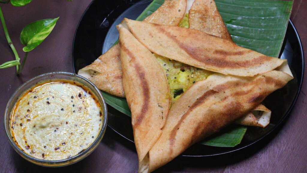 instant rava masala dosa