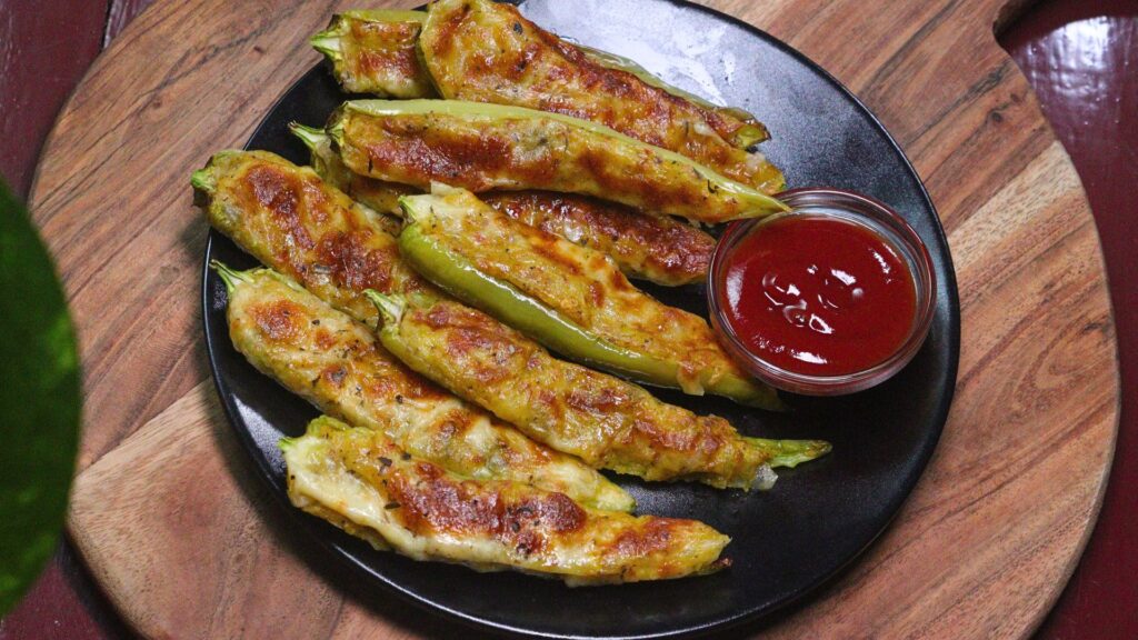 veg stuffed mirchi recipe