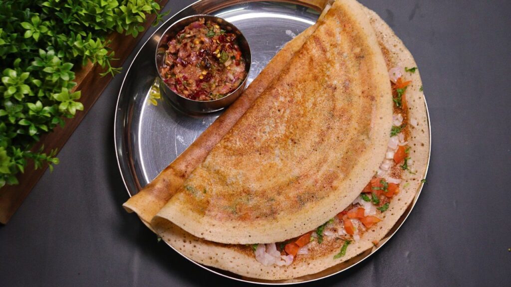 Makhana Dosa with Onion Chutney 1