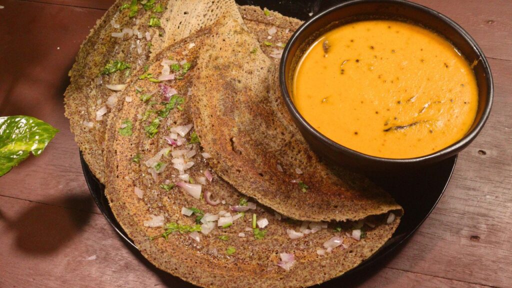 Ragi Moong Dosa 1