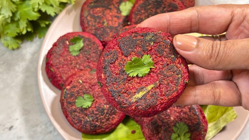 Beetroot Dahi Kebab 1