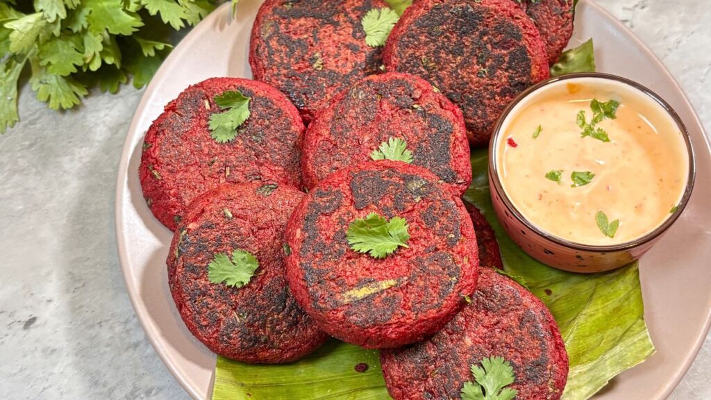 Beetroot Dahi Kebab