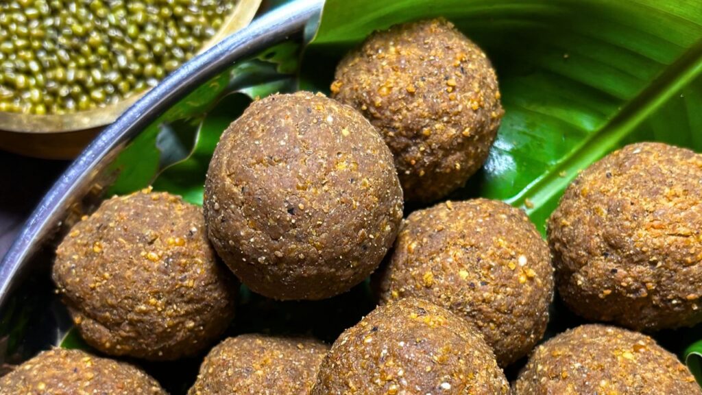 Green Gram Laddu Recipe 1